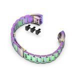 For Huawei Band 4 Pro (TER-B29S) / Band 3 Pro (TER-B29) / Band 3 (TER-B09) Three Beads Steel Wrist Strap Watchband(Colorful) - Image 5