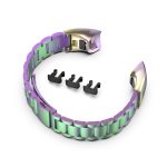 For Huawei Honor Band 4 (CRS-B19) / Honor Band 5 (CRS-B19S) Three Beads Steel Wrist Strap Watchband(Colorful) - Image 5