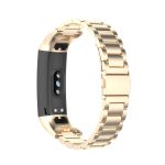 For Huawei Honor Band 4 (CRS-B19) / Honor Band 5 (CRS-B19S) Three Beads Steel Wrist Strap Watchband(Champagne) - Image 2