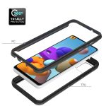 For Samsung Galaxy A21s Starry Sky Solid Color Series Shockproof PC + TPU Protective Case(Black) - Image 7
