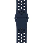 For Apple Watch Series 8&7 41mm / SE 2&6&SE&5&4 40mm / 3&2&1 38mm Sport Silicone Watch Band Standard Edition(Blue Black) - Image 3