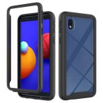For Samsung Galaxy A01 Core / M01 Core Starry Sky Solid Color Series Shockproof PC + TPU Protective Case(Black)