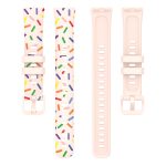 For Huawei Band 8 ENKAY Hat-Prince Full Coverage Screen Protector + Adjsutable Silicone Sport Loop Strap Watchband(Pink) - Image 2