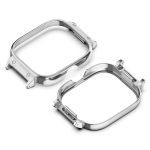 For Redmi Watch 4 Metal Frame Watch Protective Case(Silver) - Image 2