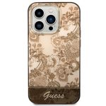 Guess Translucent Pearl Strap Back Cover Πλαστικό White / Ochre (iPhone 14 Pro Max)