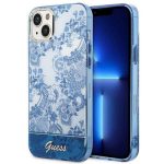 Guess Porcelain Collection Back Cover Πλαστικό Electro Cam TDJ / Blue (iPhone 14 Plus)