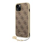 Guess 4G Charms Back Cover Συνθετική Καφέ (iPhone 14 Plus)
