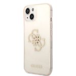 Guess Glitter 4G Big Logo Back Cover Πλαστικό Χρυσό (iPhone 14 Plus)