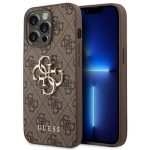 Guess 4G Big Metal Logo Back Cover Πλαστικό Καφέ (iPhone 14 Pro Max)