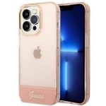 Guess Translucent Back Cover Πλαστικό Ροζ / Ροζ (iPhone 14 Pro)