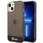 Guess Translucent Back Cover Πλαστικό Μαύρο / Διάφανο (iPhone 14 Plus)
