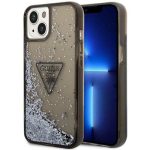 Guess Liquid Glitter Palm Collection Back Cover Πλαστικό Μαύρο (iPhone 14 Plus)