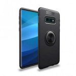 Forcell Ring Back Cover Σιλικόνης Μαύρο (Galaxy S10e)