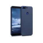 FORCELL Θήκη Σιλικόνης Solid Colour TPU Ματ για Huawei Y7 2018 - Μπλε