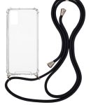 Θήκη Σιλικόνης με Μαύρο Κορδόνι  Samsung Galaxy S20 Plus /ΔΙΑΦΑΝΕΣ