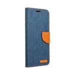 Canvas Book case for Samsung S20 Ultra navy blue