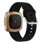 Για Fitbit Versa 3 Silicone Watch Band(Μαύρο) - Image 3