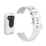 For Huawei Band 8 Silicone Protective Case + Silicone Watch Band Kit(White) - Image 5