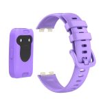 For Huawei Band 8 Silicone Protective Case + Silicone Watch Band Kit(Purple) - Image 5