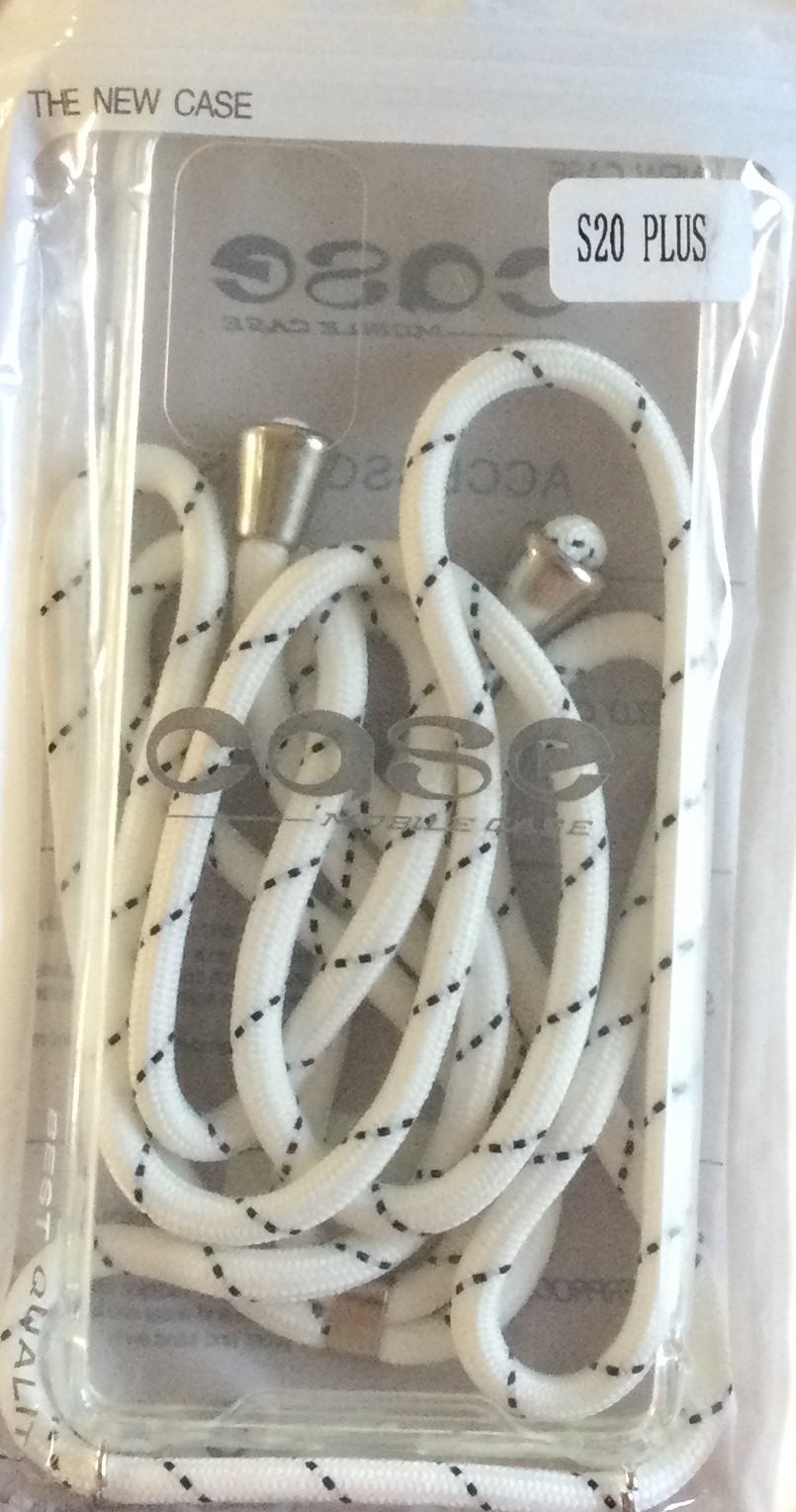 IMG_0027 ΘΗΚΗ ΣΙΛΙΚΟΝΗΣ ΔΙΑΦΑΝΗΣ ΜΕ ΑΣΠΡΟ ΚΟΡΔΟΝΙ ΓΙΑ SAMSUNG S20+(PLUS) - Image 1