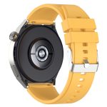 Για Huawei Watch GT3 42mm 20mm - Για Huawei Watch GT2 42mm / Watch 2 20mm - Για Honor Magic Watch 2 42mm 20mm Προεξέχουσα κεφαλή λουράκι σιλικόνης 20mm Ασημένια πόρπη (YELLOW)