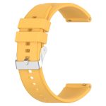 Για Huawei Watch GT3 42mm 20mm - Για Huawei Watch GT2 42mm / Watch 2 20mm - Για Honor Magic Watch 2 42mm 20mm Προεξέχουσα κεφαλή λουράκι σιλικόνης 20mm Ασημένια πόρπη (YELLOW) - Image 2
