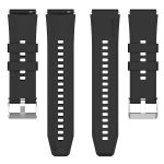 Για Huawei Watch GT3 42mm 20mm - Για Huawei Watch GT2 42mm / Watch 2 20mm - Για Honor Magic Watch 2 42mm 20mm Προεξέχουσα κεφαλή λουράκι σιλικόνης 20mm Ασημένια πόρπη (BLACK) - Image 3