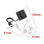 Για Amazfit GTR4 / GTR4 Pro Περιστρεφόμενη μεταλλική βάση φορτιστή έξυπνου ρολογιού (ασημί) - Image 4