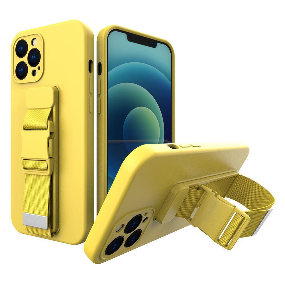 Hurtel Rope Air Bag Back Cover Σιλικόνης Κίτρινο (iPhone 12 Pro Max) - Image 1