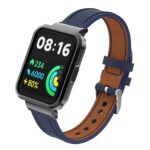 Για Xiaomi Mi Watch Lite / Redmi Watch Γνήσιο δερμάτινο λουράκι  (Σκούρο μπλε)