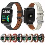 Για Xiaomi Mi Watch Lite / Redmi Watch Γνήσιο δερμάτινο λουράκι  (Σκούρο μπλε) - Image 6