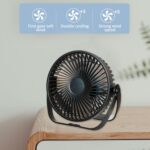 3-σε-1 ηλεκτρικός ανεμιστήρας τοίχος τοποθετημένος ήσυχος μίνι ανεμιστήρας στροβίλων χωρίς ψήκτρες, στυλ: USB βούλωμα (λευκό) - Image 10