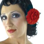 Περούκα Σπανιόλας Με Λουλούδι