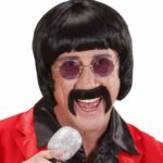 Περούκα 60's Με Μουστάκι & Γυαλιά