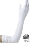 Γάντια λευκά πολύ μακριά 60 εκατοστά