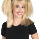 Ξανθιά Περούκα Με Κοτσίδες