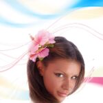 Λουλούδι Ροζ για τα Μαλλιά