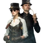 Καπέλο SteamPunk Δερματίνη