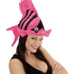 Καπέλο Ψάρι Με Ρίγες Ροζ Μαύρο