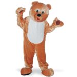 Στολή Μασκότ Αρκούδα Καφέ