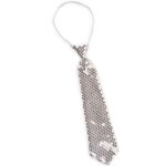 Γραβάτα Ασημί με Πούλιες