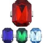 Δαχτυλίδι Με Πέτρα Σε 4 Χρώματα