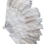 Βεντάλια Λευκή  Super Deluxe Γίγας 105cm