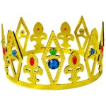 Κορώνα Βασιλιά - Βασίλισσας Με Διακοσμητικά Πετράδια