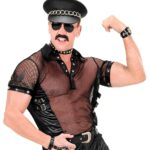 Μπλούζα Δίχτυ Δερματίνη