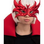 Κόκκινη Μάσκα Πεταλούδα Μεταλλιζέ