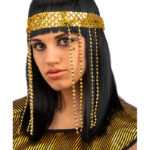 Περούκα Κλεοπάτρα Μαύρη Με Διάδημα
