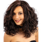 Περούκα Ντάλια Καστανή - Μαύρη