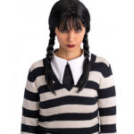 Περούκα Κορίτσι Του Τρόμου Με Κοτσίδες Και Αφέλειες