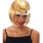 Περούκα Ξανθιά Καρέ Με Αφέλειες